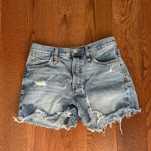 Free people distressed denim shorts